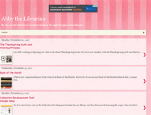 Tablet Screenshot of abbythelibrarian.com